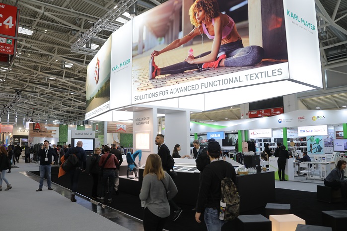 Karl Mayer successfully made its exhibition debut at ISPO Munich 2019. © Karl Mayer